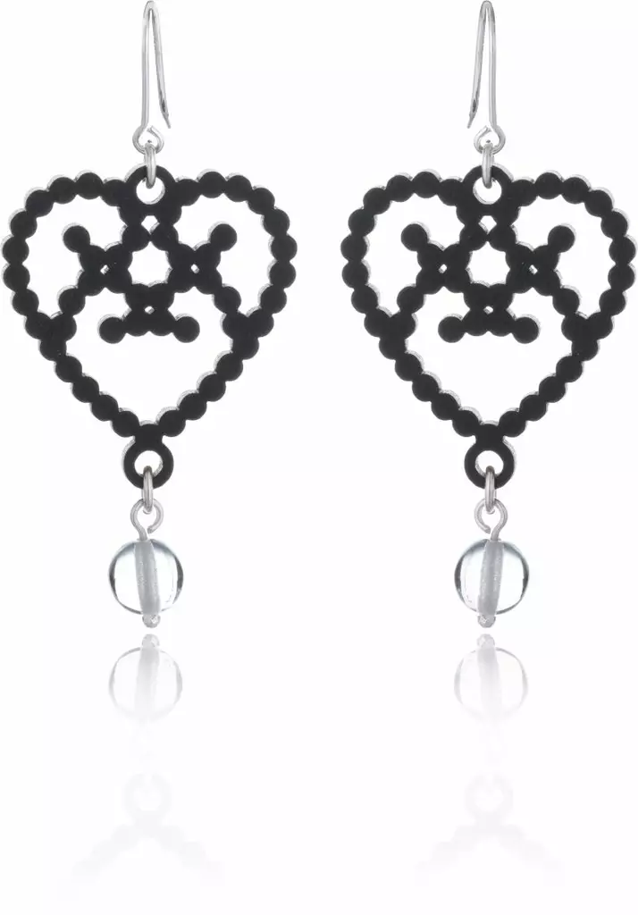 Lumoava Helmi puukorvakorut musta LV5254100010 - Helmi - LV5254100010 - 1