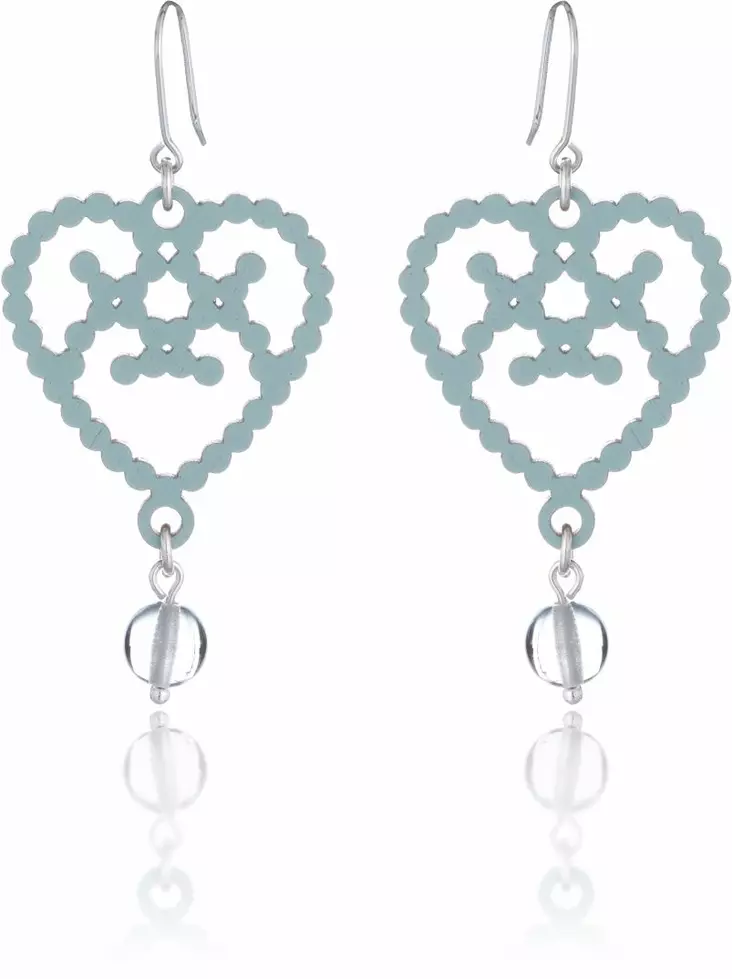 Lumoava Helmi puukorvakorut aqua LV5254100030 - Helmi - LV5254100030 - 1