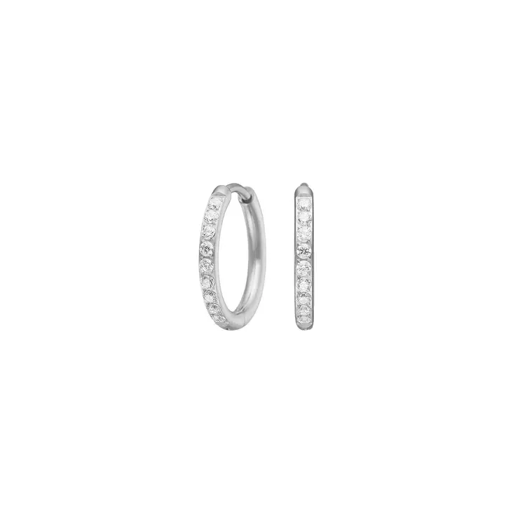 Titaanikorvakorut zirkoneilla 12 mm - Korvakorut - NA30150233700 - 1