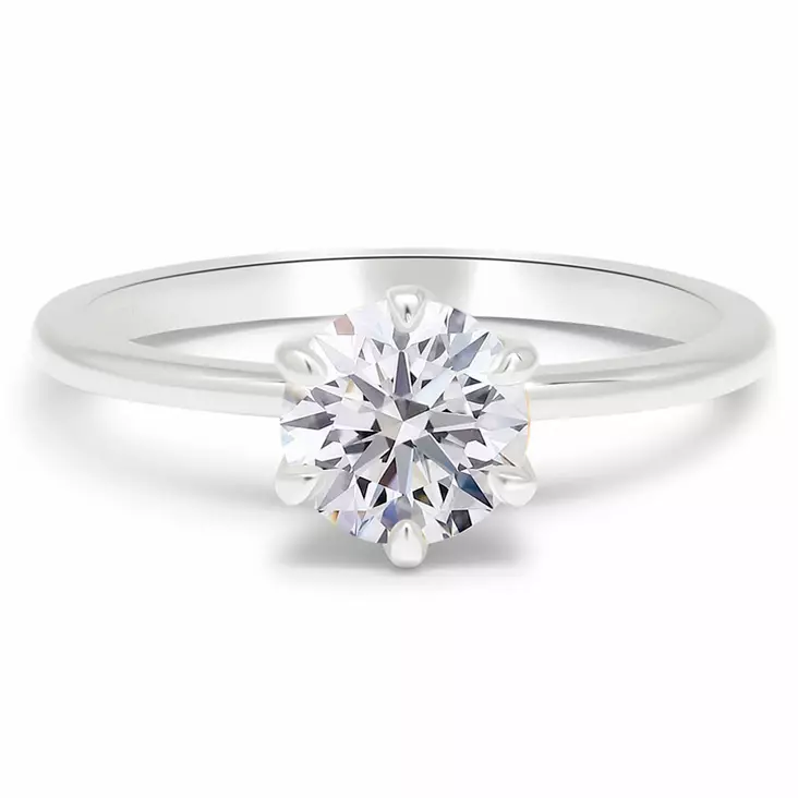 Valkokultainen timanttisormus 1ct laboratoriotimantilla R-0905-100LDPDW - Timanttisormukset Beat of love - R-0905-100LDW-170 - 1