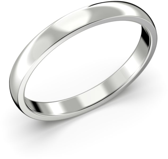 Valkokultainen kihlasormus Festive Firenze light 2,5mm kuvattuna etuvi=
istosta - Kihlasormukset - 9-TFL25-13-VK-150 - 1