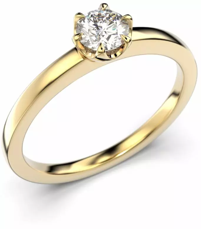 Festive Adele timanttisormus, keltakulta 651-030-KK - Timanttisormukset Festive - 14-651-030-KK-140 - 1