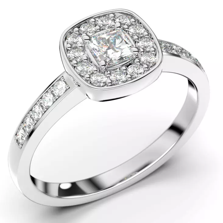 Festive Alicia Halo Assche timanttisormus 14-503-043-VK - Timanttisormukset Festive - 14-503-043-VK-140 - 1