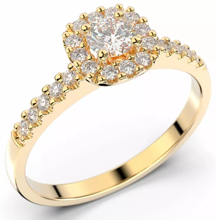 Festive Janette timanttisormus 566-040 - Timanttisormukset Festive - 14-566-040-KK-150 - 1