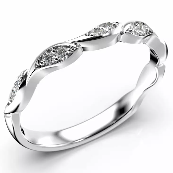 Festive Iris valkokultainen timanttisormus 14-550-012-vk - Timanttisormukset Festive - 14-550-012-VK-140 - 1