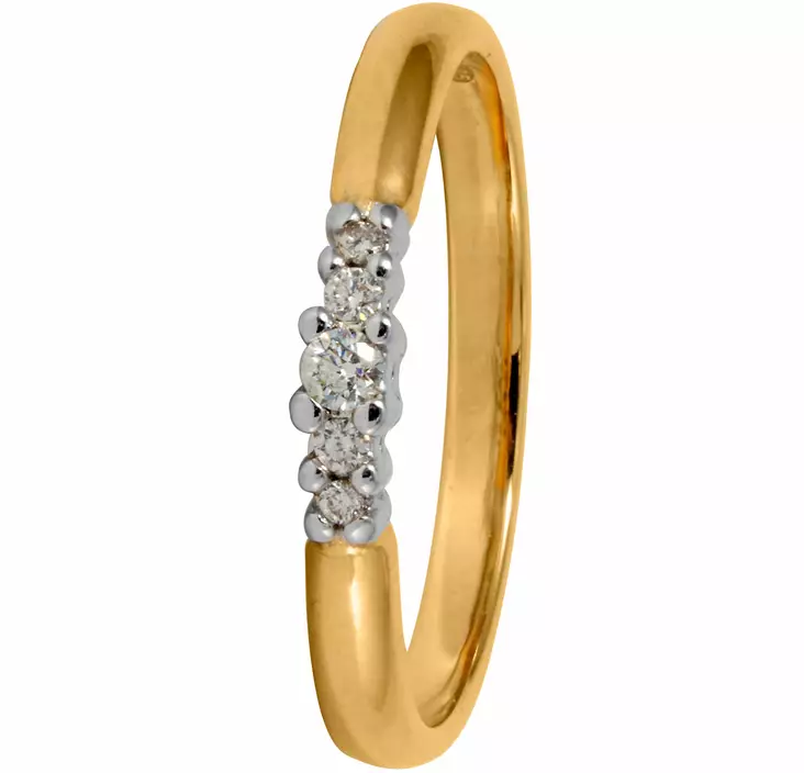 Timanttisormus G0973-3 - Timanttisormukset Goldstar - G09073-3-160 - 1