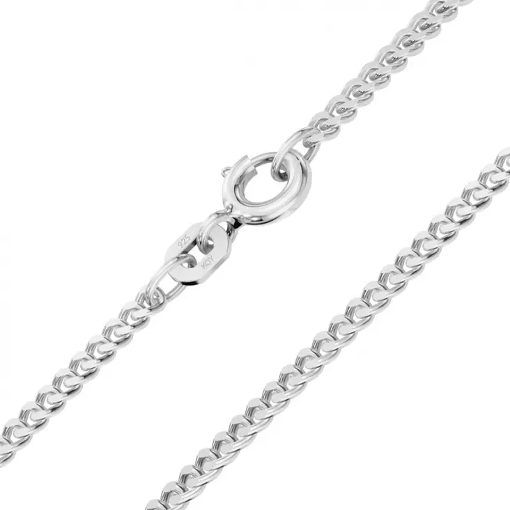 Hopeinen panssariketju 2,5mm - Hopeiset riipusketjut - KD70-50 - 1
