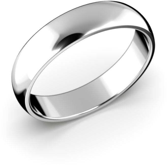 Valkokultainen kihlasormus Torino Light 4,5mm kuvattuna etuviistosta - Kihlasormukset - 9-PP45-13-VK-150 - 1