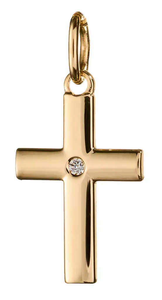 Kultainen rippiristi timantilla SA7017300000 - Rippiristi kulta - SA701730000 - 1