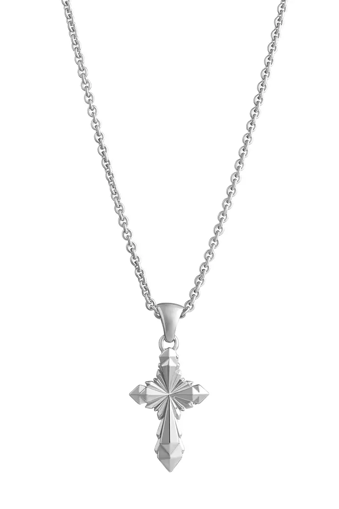 Lempikoru Kyrassi ristiriipus 45-50cm - Hopeiset kaulakorut - 3929000500 - 1