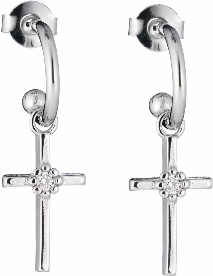 Lumoava Daisy risti korvakorut, kirkas - Daisy - L54268130000 - 1
