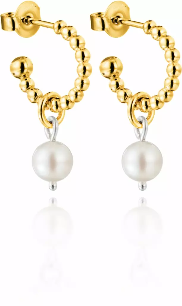 Lumoava Helmi korvakoru, kullattu L64264144000 - Hopeiset korvakorut - L64264144000 - 1