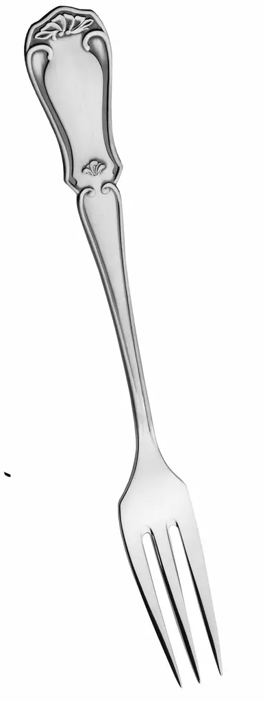 talonpoikaisrokokoo kakkuhaarukka 110062000 - Talonpoikaisrokokoo pöytähopeat - 110062000 - 1