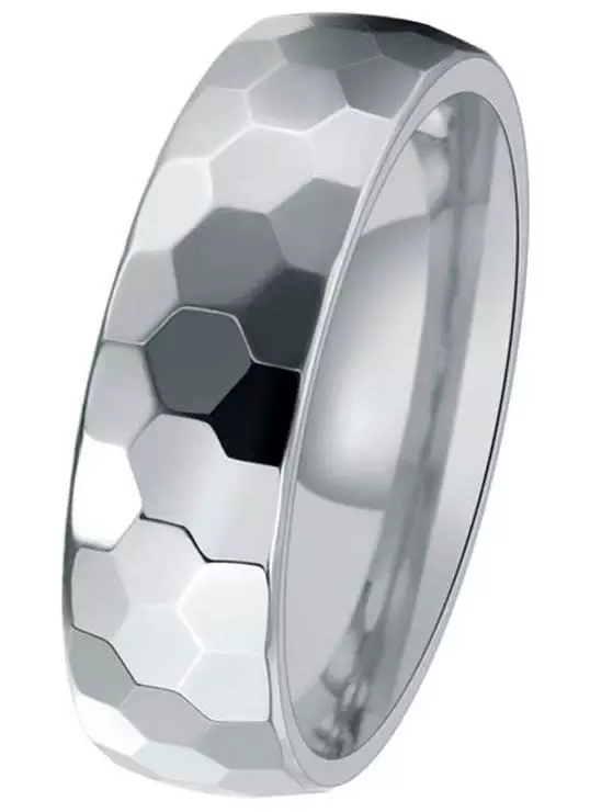 Tungsten sormus taottu 6 mm - Sormukset tungsten ja zirkonium - G10-190 - 1