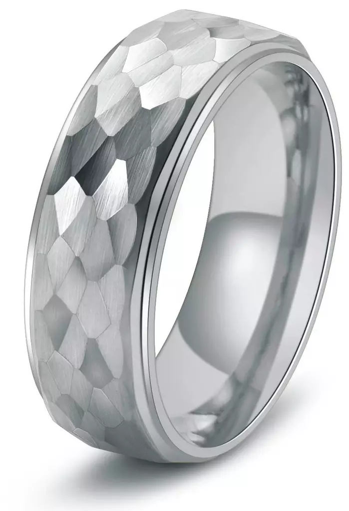 Tungsten sormus taottu 8mm - Sormukset tungsten ja zirkonium - G07-190 - 1