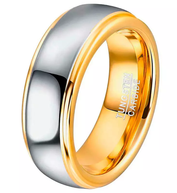 Tungsten Steel Raita sormus 6mm - Sormukset tungsten ja zirkonium - G16-180 - 1