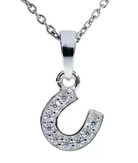 CK51 Hevosenkenk=C3=A4 zirkonein - Hopeiset riipukset - CK51 - 1