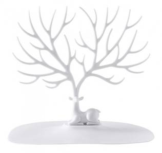 Korupuu Poro valkoinen - Korujen säilytys - ZE31 - 1