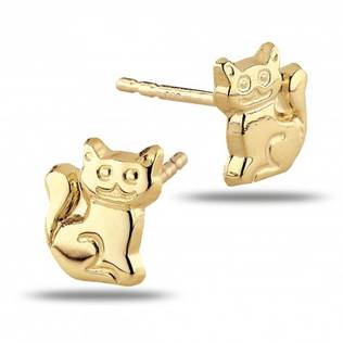 Kultaiset kissakorvakorut - Kultaiset korvakorut - 126901 - 1