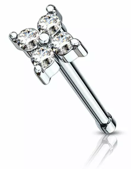 Nenäkoru zirkoneilla - eri vaihtoehtoja - Lävistyskorut - HW13-1 - 2