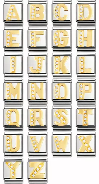 Nomination palat - Big - Aakkoset zirkoneilla - Nomination ALE Big palat - 032301-01 - 1