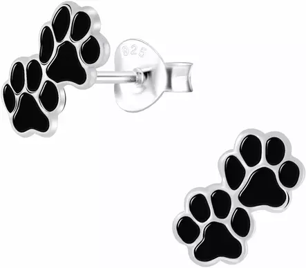 Tassu korvakoru Tuplamusta Y6051 - Lasten korut - Y6051 - 1