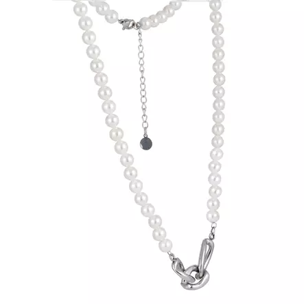 Helmikaula Isabella teräs 45-50cm - Teräksiset kaulakorut - PSS061 - 2