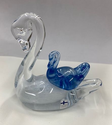 =C3=84itijoutsen Sininen KOS2-JOUTSEN1 - Taidelasi - KOS2-JOUTSEN1 - 1