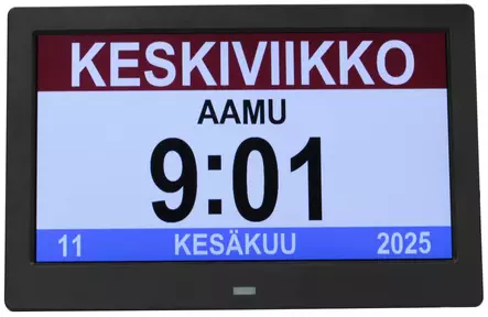 Dementiakello musta DE101 - Pöytäkellot - DE101 - 1