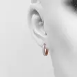 Drama kreoli zirkonein - Hopeiset korvakorut - CKK221 - 2