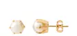 Helmikorvakorut tappi 6mm kultaa - Kultaiset korvakorut - K20011 - 1