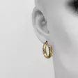 Kultaiset korvarenkaat 4x20mm - Kultaiset korvakorut - K30091 - 2