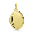 Medaljonki Ovaali kultaa 15 x 12 mm - Lahjaideat naisille - 6-3731 - 1
