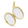 Medaljonki Ovaali kultaa 15 x 12 mm - Lahjaideat naisille - 6-3731 - 2