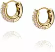 Mockberg Pave everyday small gold hoops - Teräksiset korvakorut - MB0191 - 1