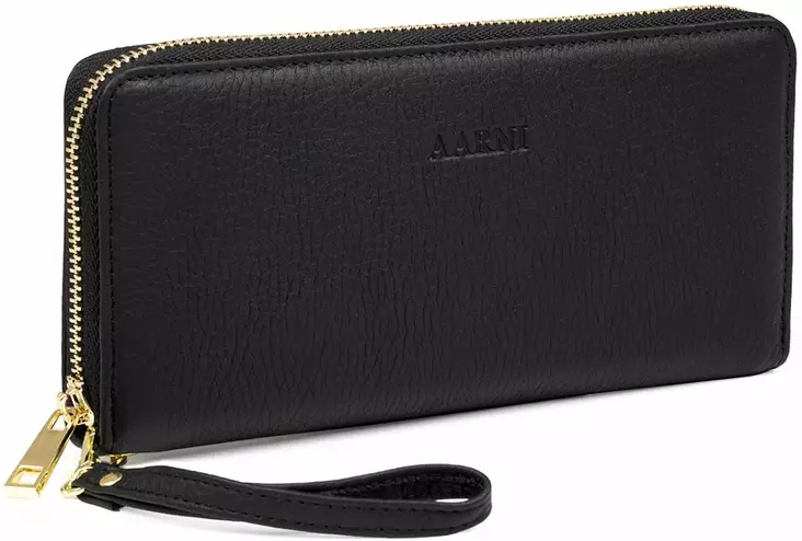 Aarni Hirvennahkainen Clutch-lompakko Musta AW-CLUTCH1 1 - Korttikotelot ja rasiat - AW-CLUTCH1 - 1