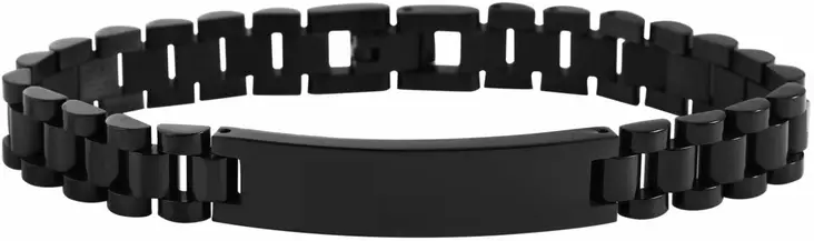 Aldo ter=C3=A4s laattaranneketju musta laatta SH297-001 - Teräksiset rannekorut - SH297-001 - 1