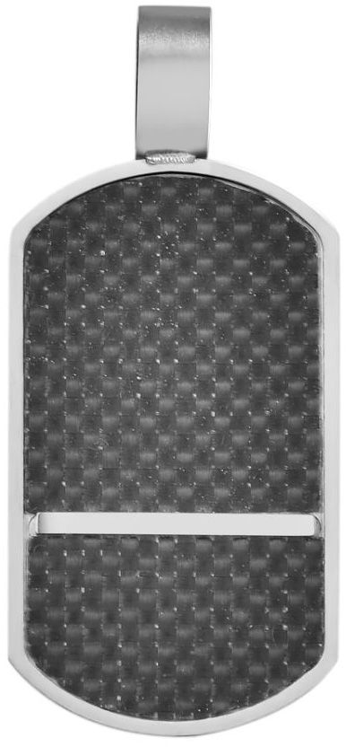 Carbon laattariipus hopearaita SH5010-001 - Teräsriipukset - SH5010-001 - 1