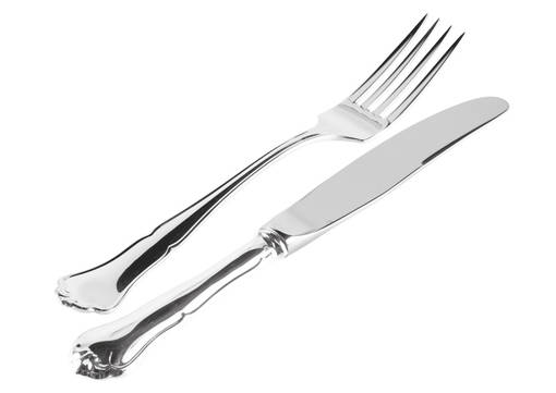 Chippendale haarukka ja veitsi - Chippendale pöytähopeat - 311-105-1 - 1