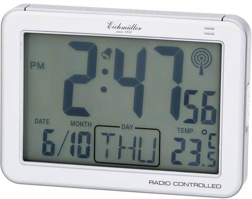 Digital Her=C3=A4tyskello Valkoinen 9859-1 - Herätyskellot - 9859-1 - 1