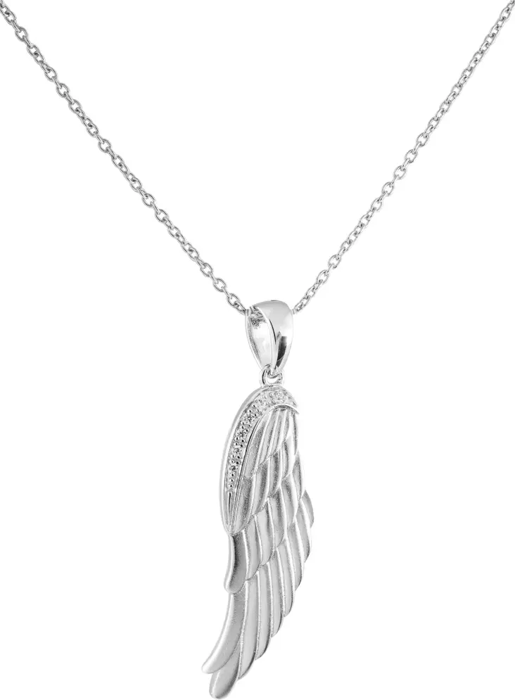 Enkelinsiipi Zirkonein 40-11261-610-71 - Hopeiset kaulakorut - C11261 - 1