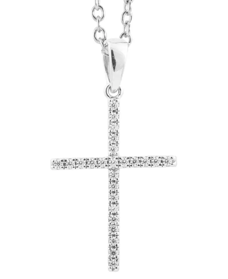 Hopeinen rippiristi CRR51 - Rippiristi hopea - CRR51 - 1