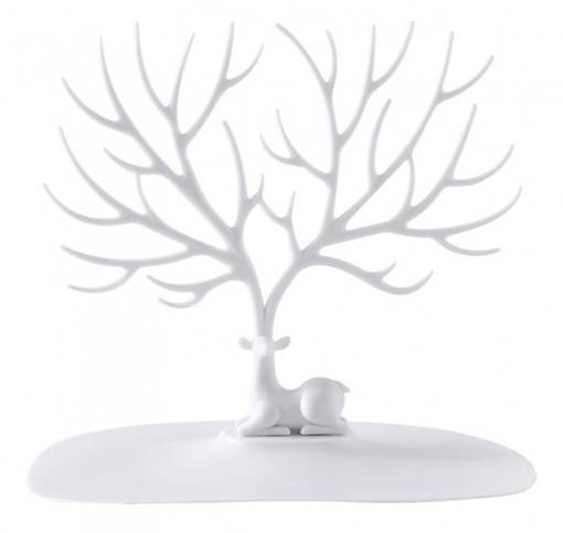 Korupuu Poro valkoinen - Korujen säilytys - ZE31 - 1