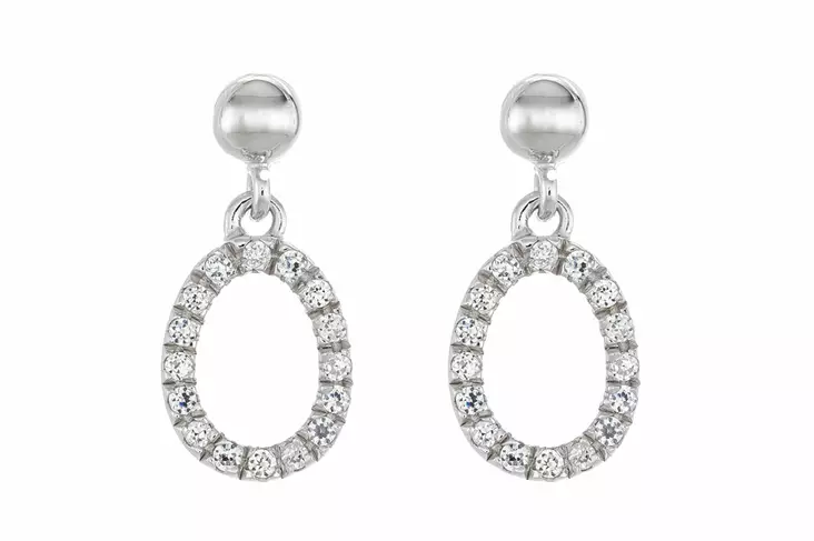Hopeiset korvakorut zirkoneilla C10591 - Hopeiset korvakorut - C10591 - 1
