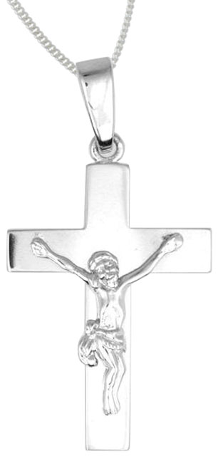 Risti krusifiksi - Rippiristi hopea - C10011 - 1