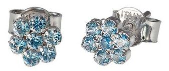 Kukkakorvakorut RHK301 - Hopeiset korvakorut - RHK301 - 1