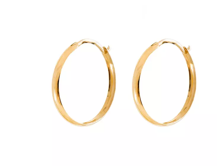 Kultainen korvarengas 11mm K30001 - Kultaiset korvakorut - K30001 - 1