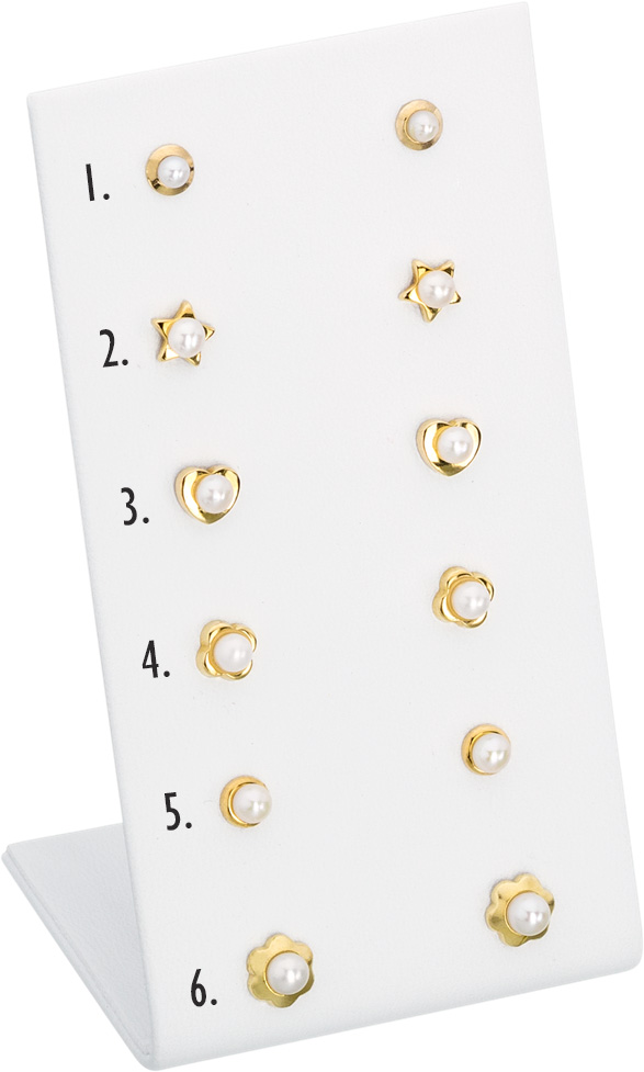 Kultainen Helmikorvakoru 668005 - Kultaiset korvakorut - 668005-1 - 1