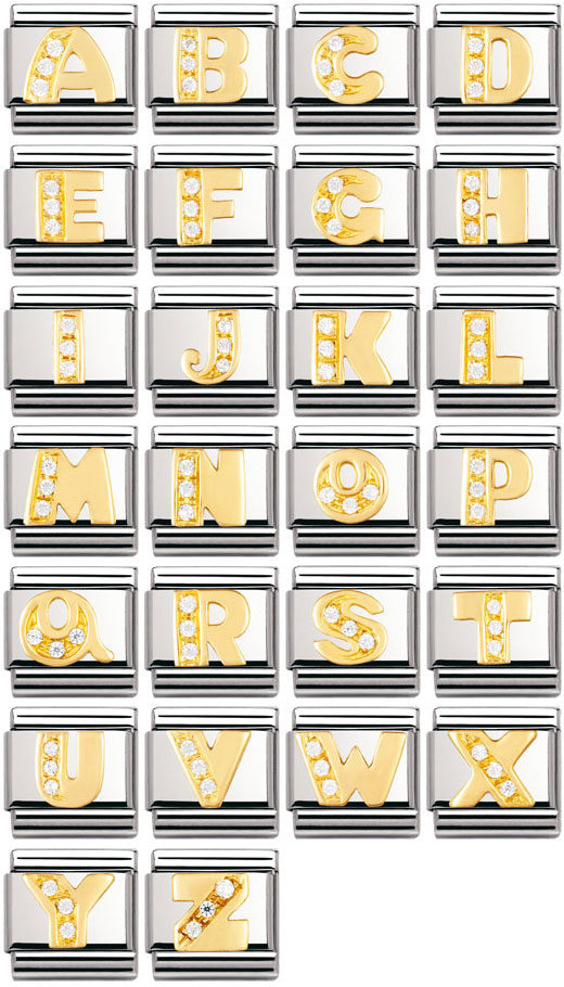 Nomination pala - Zirkon aakkoset - Composable Classic - 030301-01 - 1