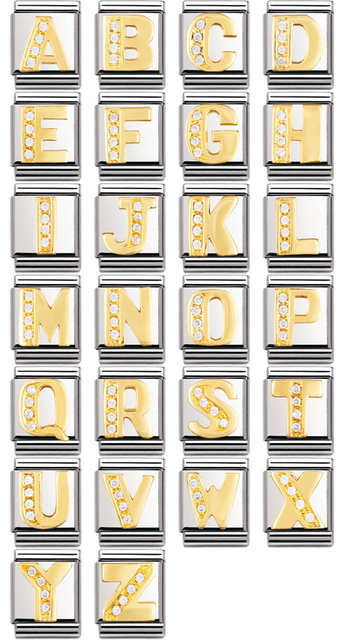 Nomination palat - Big - Aakkoset zirkoneilla - Nomination ALE Big palat - 032301-01 - 1